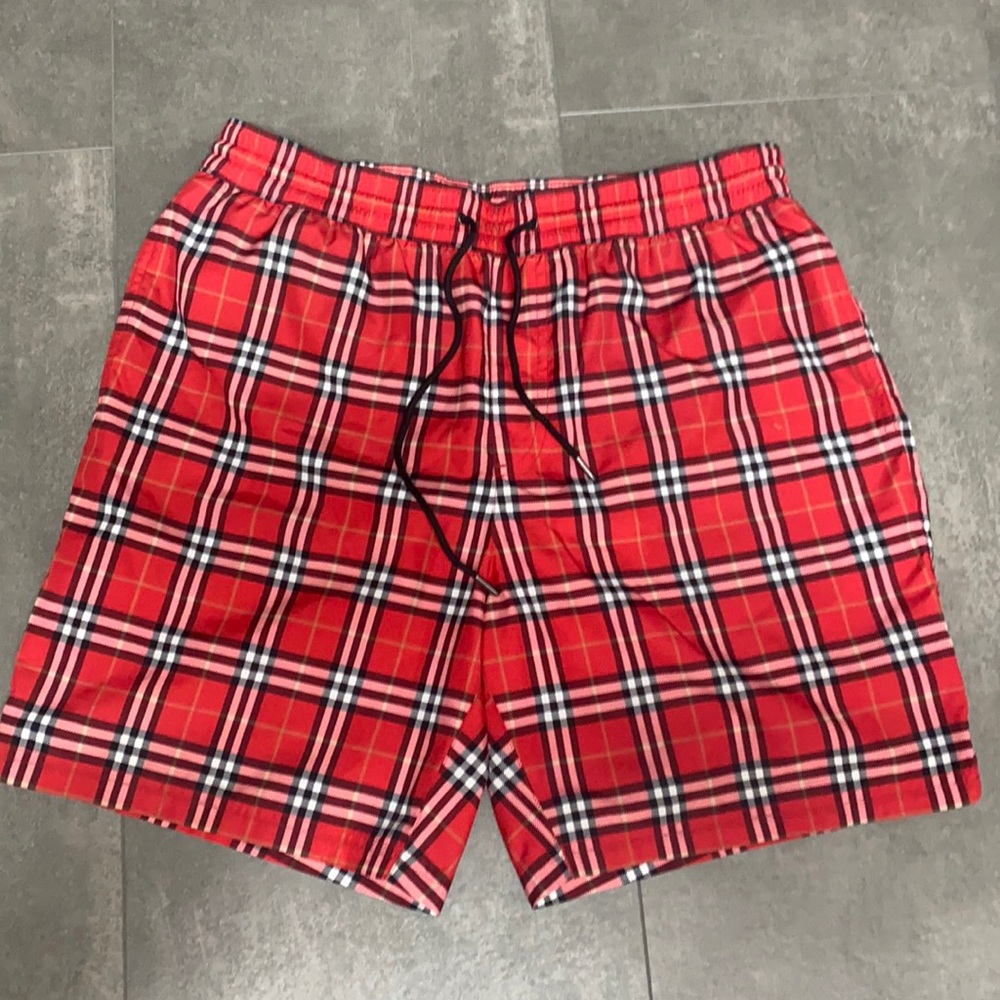 Authentic Burberry check swim shorts